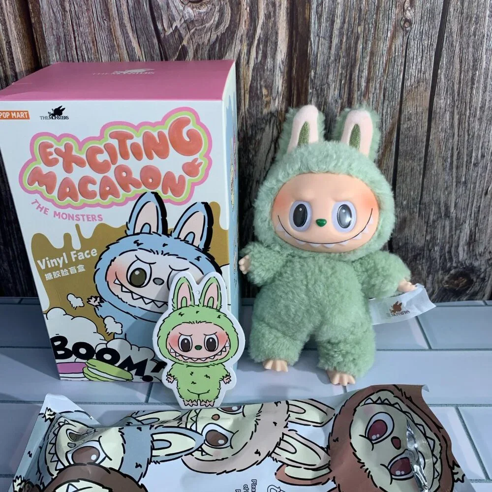 POP MART Labubu The Monsters Exciting Macaron GreenGrape - Picture 4 of 7